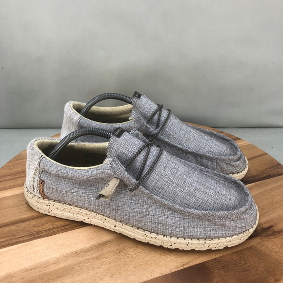 Hey Dude Wally Ascend Travel Duster Gray Loafer Casual Shoes Mens Size 10 - Picture 1 of 7